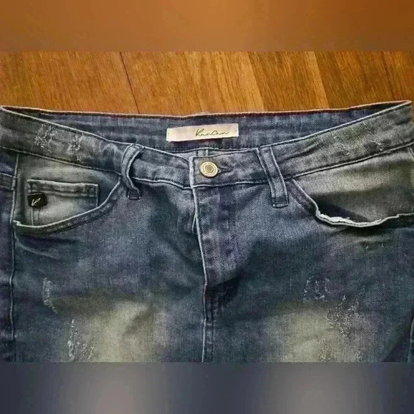 KanCan Distressed Denim Skirt - Picture 3 of 4